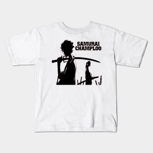 Samurai Champloo Mugen and Jin Battlecry Kids T-Shirt